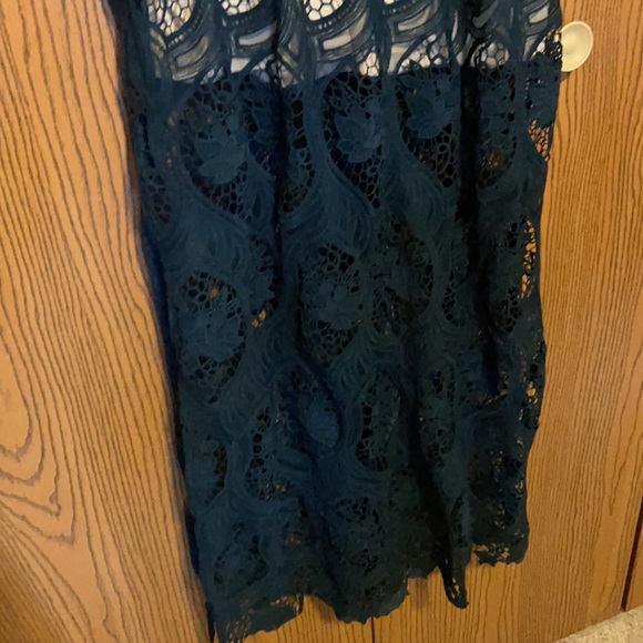 Maxi Dress Lacy NWT, navy with cream lining. Perfect for wedding guest dress - Picture 3 of 6